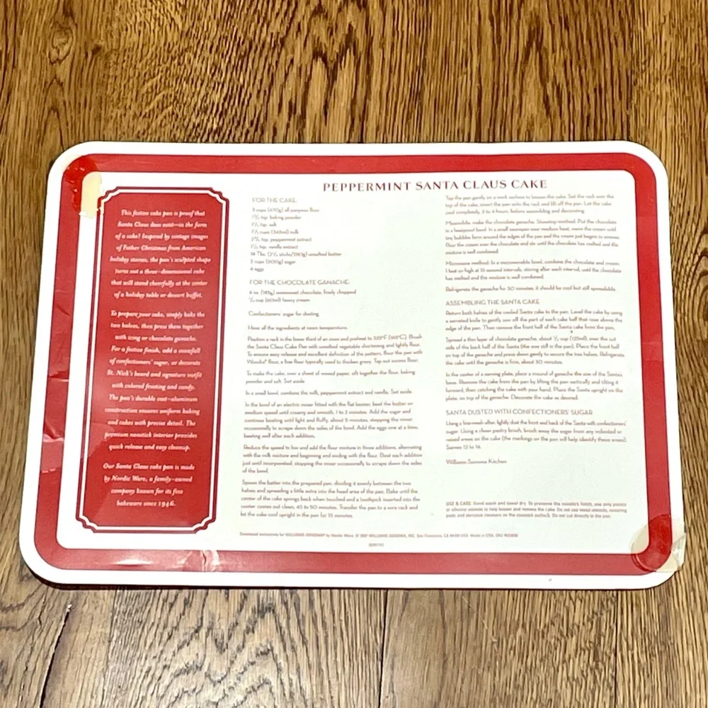 Williams Sonoma Santa Claus Cake Pan